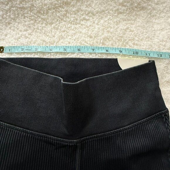 Offline By Aerie High-Waisted Ribbed Leggings L/G Black - Picture 7 of 9